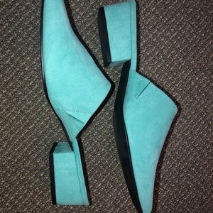 ASOS Teal Mules